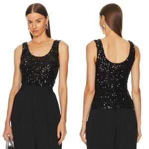Sophie Rue Rael Sequins Tank Black